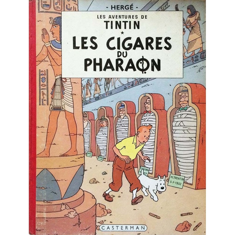 Tintin 4 réédition 1961 - Les cigares du Pharaon